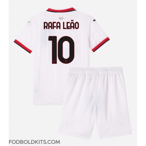 AC Milan Rafael Leao #10 Udebanesæt Børn 2024-25 Kortærmet (+ Korte bukser)